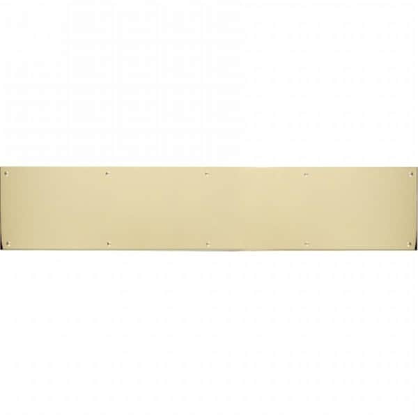 Brass Accents 6 in. x 28 in. Kick Plate Polished Brass-Aluminum Screw Mount A09-P0628-628 - main
